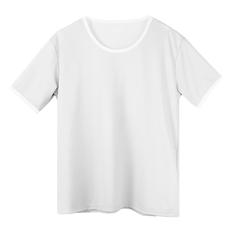 Undershirt Crew Neck - Erkekler için Dikişsiz Buz İpeği Tişört,