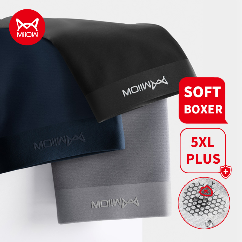 Boxer Brief Pack Cotton - MiiOW 3 adet organik pamuk erkekler